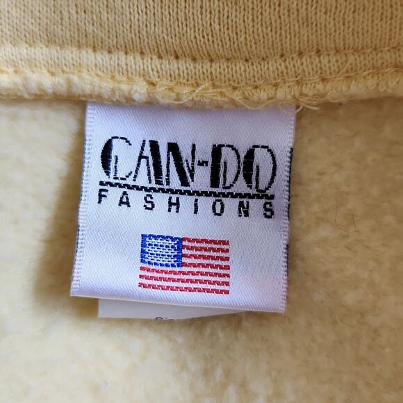 Vintage Can-Do Fashions Womens Yellow Flip Flop Sweatshirt Jacket Size XL Beach - Picture 6 of 11